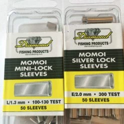 Bass Pro Terminal Tackle Momoi Diamond Silver And Mini Lock Aluminium Sleeves