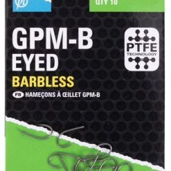 Preston GPM-B Eyed Barbless Hooks