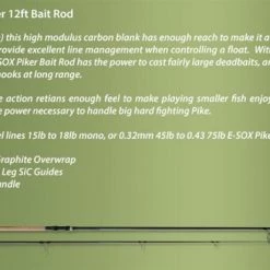 E-Sox Piker 12ft Bait Rod