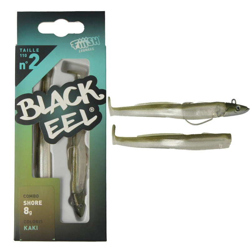 Fiiish No.2 11cm Black Eel Lures 3 Fiiish No.2 11cm Black Eel Lures