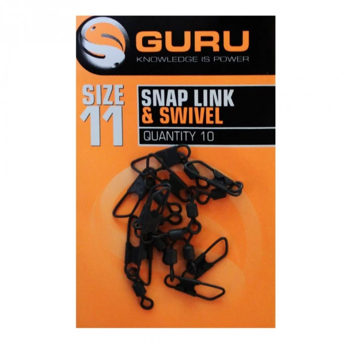 Guru Snap Link & Swivel (Size 11) Swivels & Links 3 Guru Snap Link & Swivel (Size 11) Swivels & Links