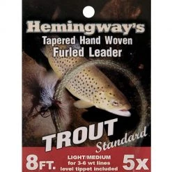 Turrall Poly & Braided Leaders Hemingways Tapered Hand Woven Furled Leader