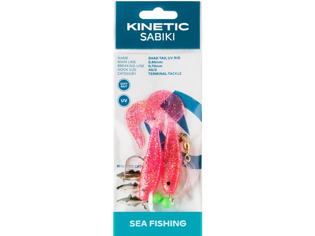 Sea Kinetic Sabiki Shad Tail UV 4 Sea Kinetic Sabiki Shad Tail UV