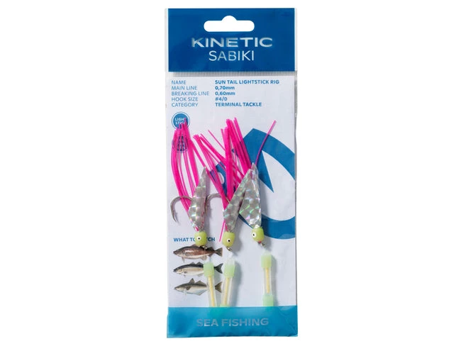 Kinetic Sabiki Sun Tail Lightstick Rig 3 Kinetic Sabiki Sun Tail Lightstick Rig