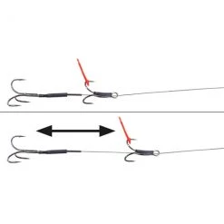 Kodex Twin Treble Rigs (Snap Tackles) Predator