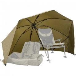 Shelters Tripods And Trollies Korum 50" Graphite Brolly Shelter
