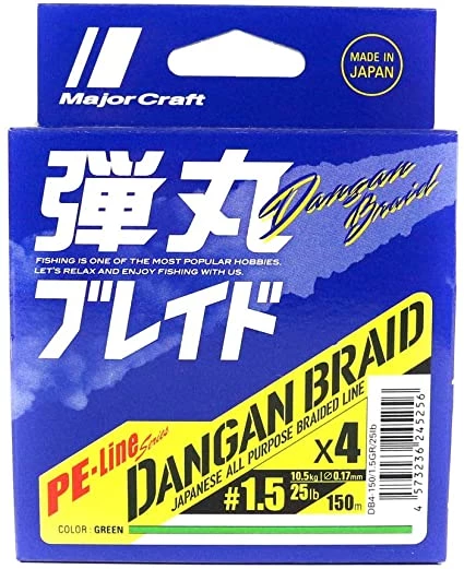 Major Craft X4 PE-Line Series Dangan Braid 3 Major Craft X4 PE-Line Series Dangan Braid