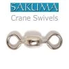 Sakuma Nickel Plated Brass Crane Swivels Terminal Tackle