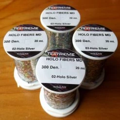 Fishing Tackle 2U Textreme Holographic Tinsel (Holo Fibers) Fly Tying
