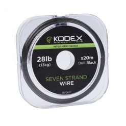 Kodex Black 7 Strand Wire Shock Leader/Snoods/Trace Body/Wire