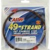 American Fishing Wire AFW 49 Strand 7x7 Stainless Steel Shark Leader Cable Shock Leader/Snoods/Trace Body/Wire